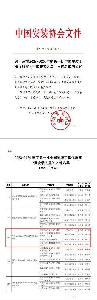 喜報(bào)！成功摘“星”！公司監(jiān)理的項(xiàng)目斬獲中國安裝工程優(yōu)質(zhì)獎(jiǎng)